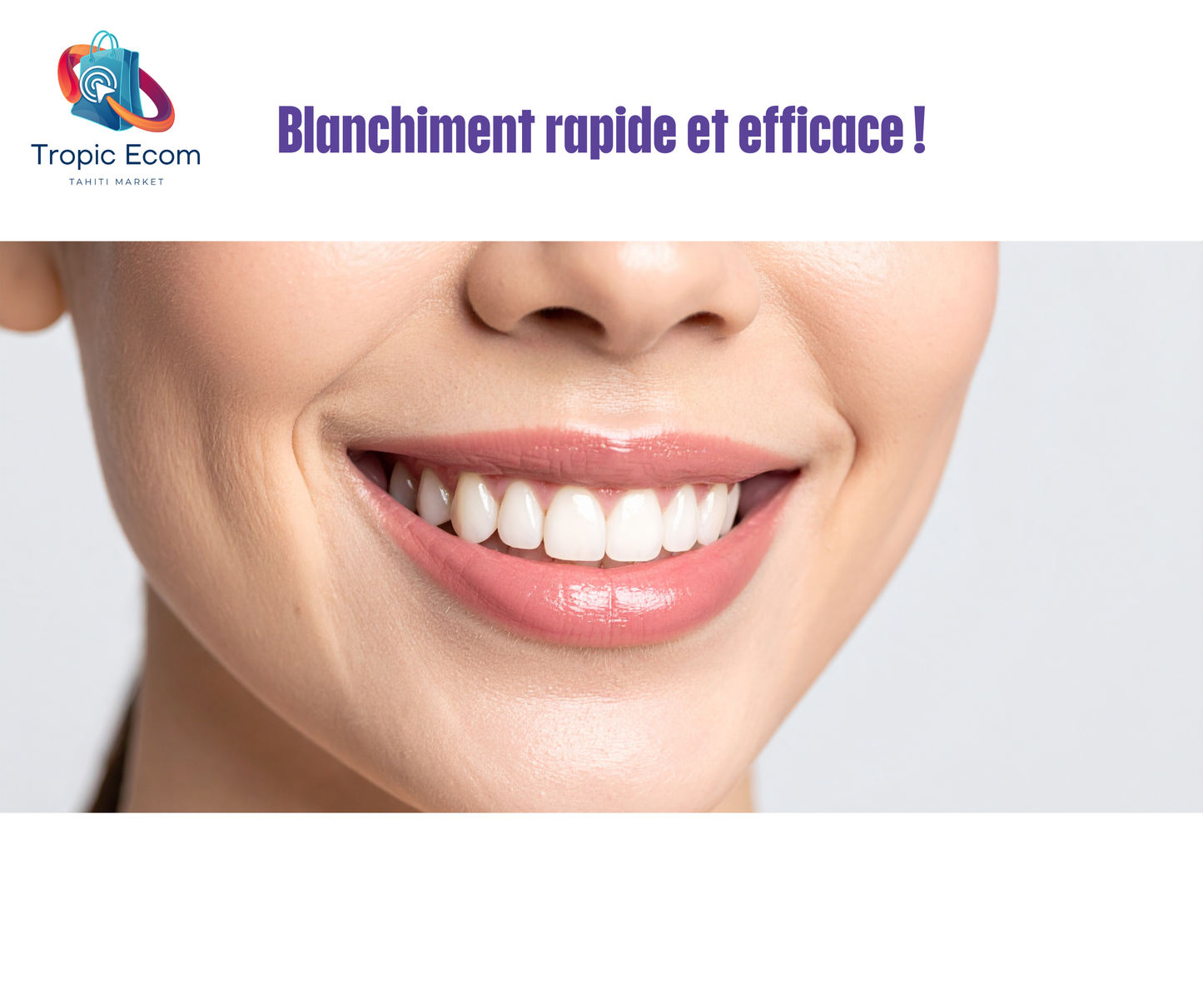 Bandes blanchissantes de dents ultra rapide