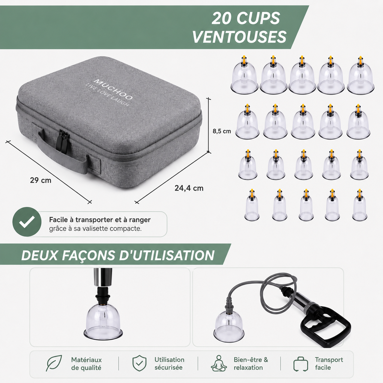 Pack de ventouse de soulagement (arrivage mi-juin)