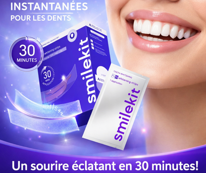 Bandes blanchissantes de dents ultra rapide