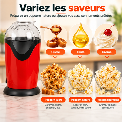 Machine à Popcorn Sans Huile – Rapide & Facile