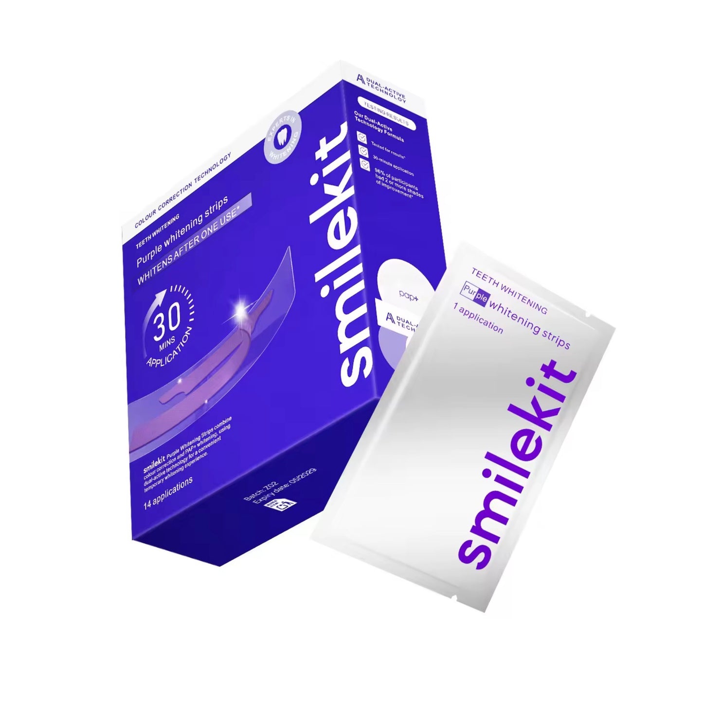 Bandes blanchissantes de dents ultra rapide