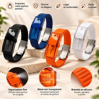 Bracelet Parfum Rechargeable – Ton parfum toujours sur toi