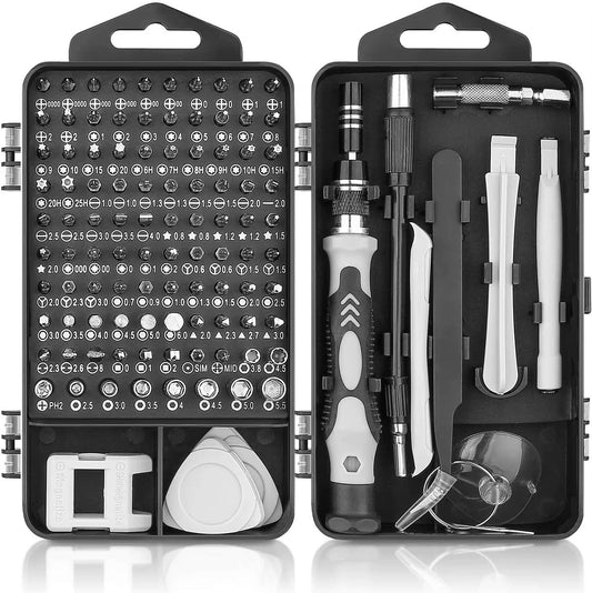 Kit de tournevis de précision 115 pièces - vue d'ensemble du coffret
