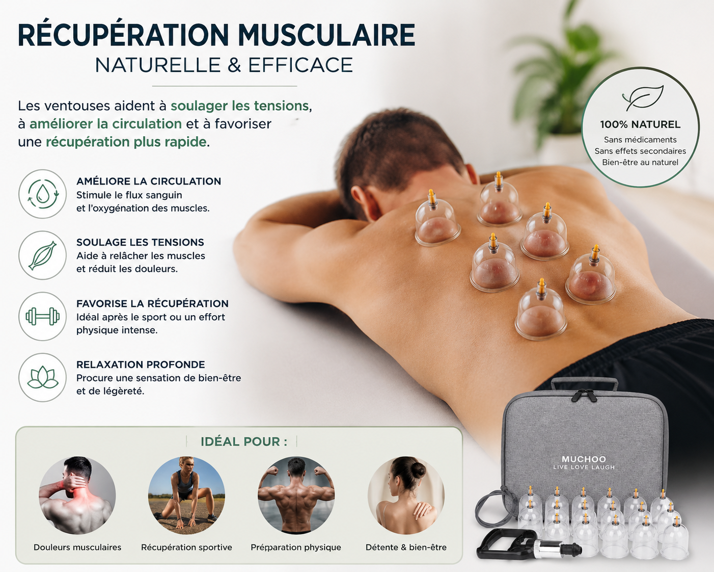 Pack de ventouse de soulagement (arrivage mi-juin)